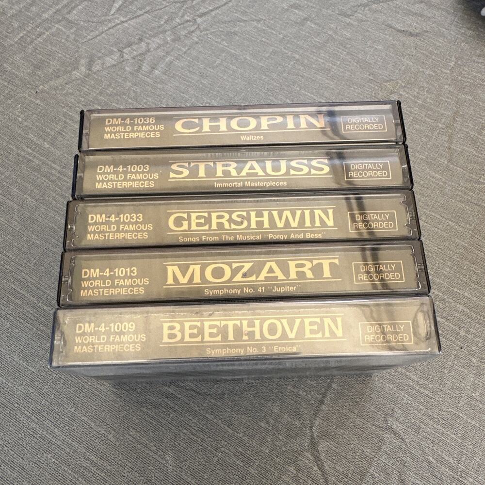 World Famous Masterpieces Classical Music Lot Beethoven Mozart Gershwin Strauss